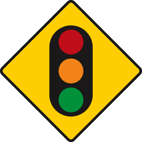 Traffic signals ahead.