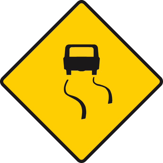Slippery road ahead.