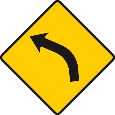 Dangerous bend ahead.
