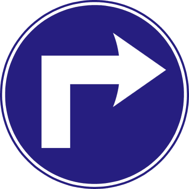 You must turn right ahead.