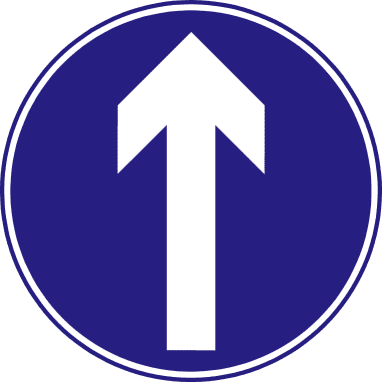 Straight ahead only.