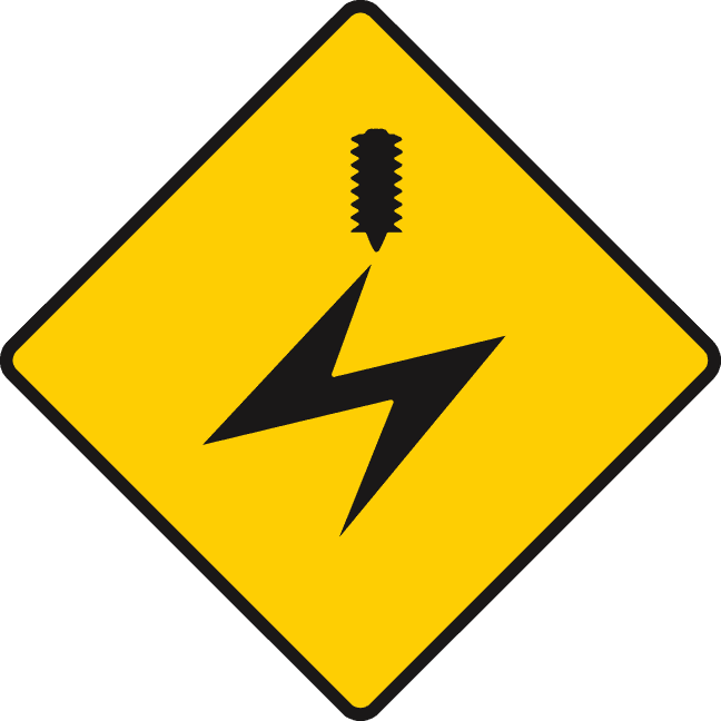 Overhead electric cables.