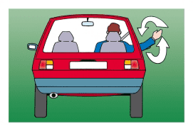 The driver intends to turn left.