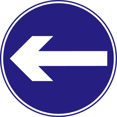 Turn left only.