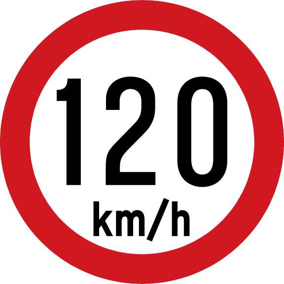 Maximum speed is 120 km/h.